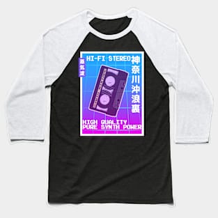 Vaporwave Aesthetic Style 80s Synthwave Retro Baseball T-Shirt